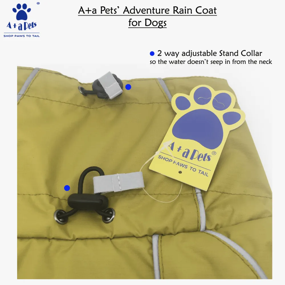 A Plus A Pets Adventure Raincoat for Dogs (Khaki)