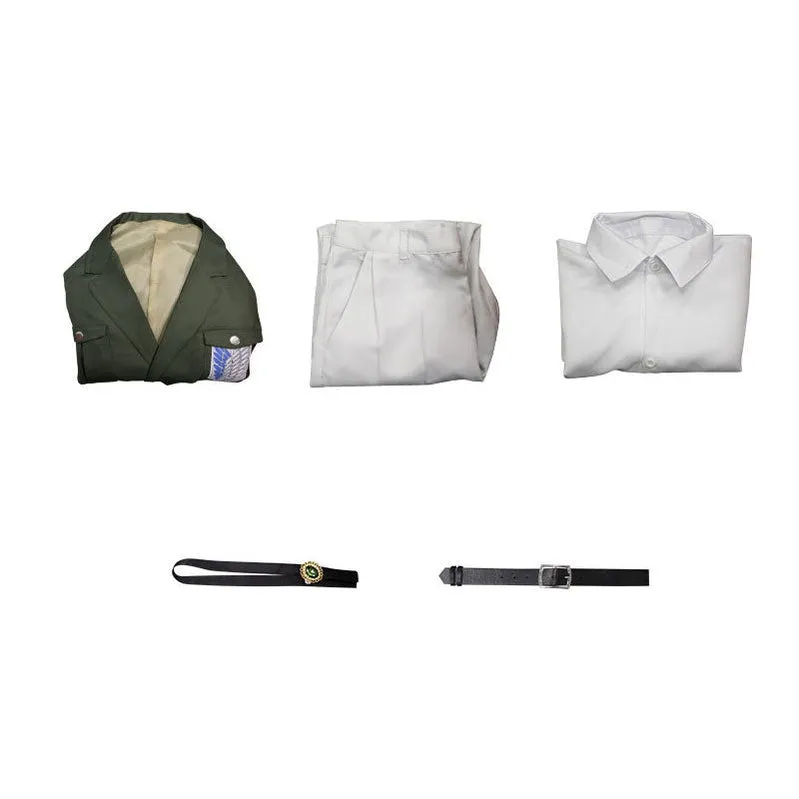 Anime Attack on Titan 4 Season Mikasa Ackerman Survey Corps Uniform Set Cosplay Costume