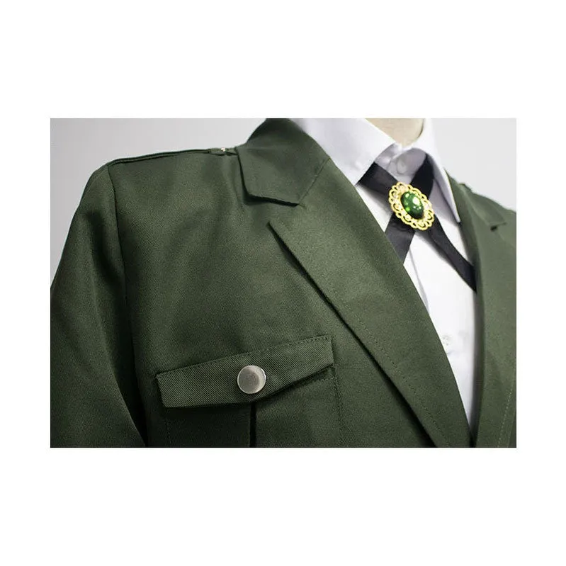 Anime Attack on Titan 4 Season Mikasa Ackerman Survey Corps Uniform Set Cosplay Costume