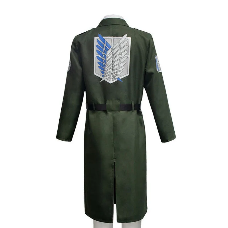 Anime Attack on Titan 4 Season Mikasa Ackerman Survey Corps Uniform Set Cosplay Costume