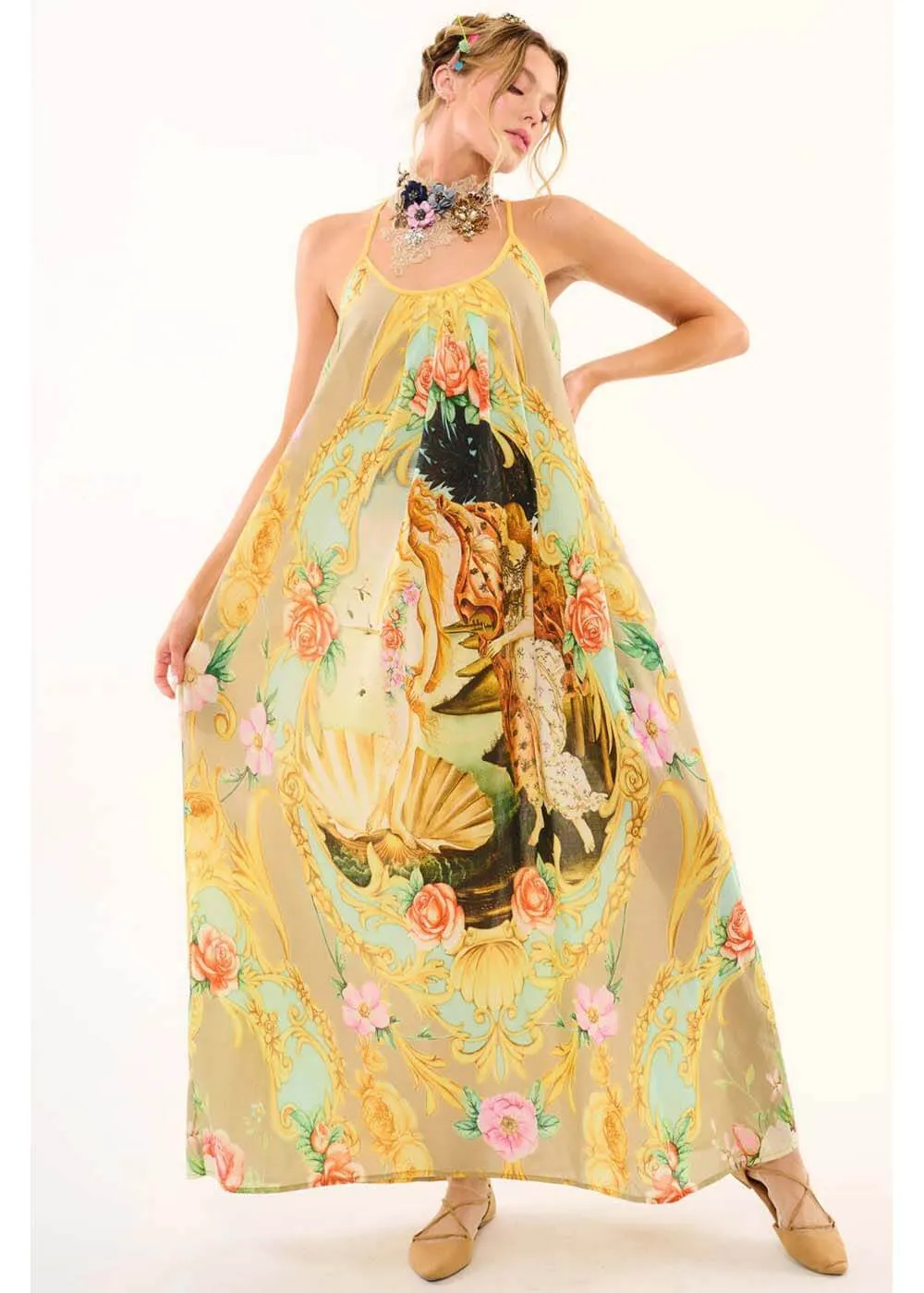 Aratta Birth Of Venus Maxi Jurk Pearl