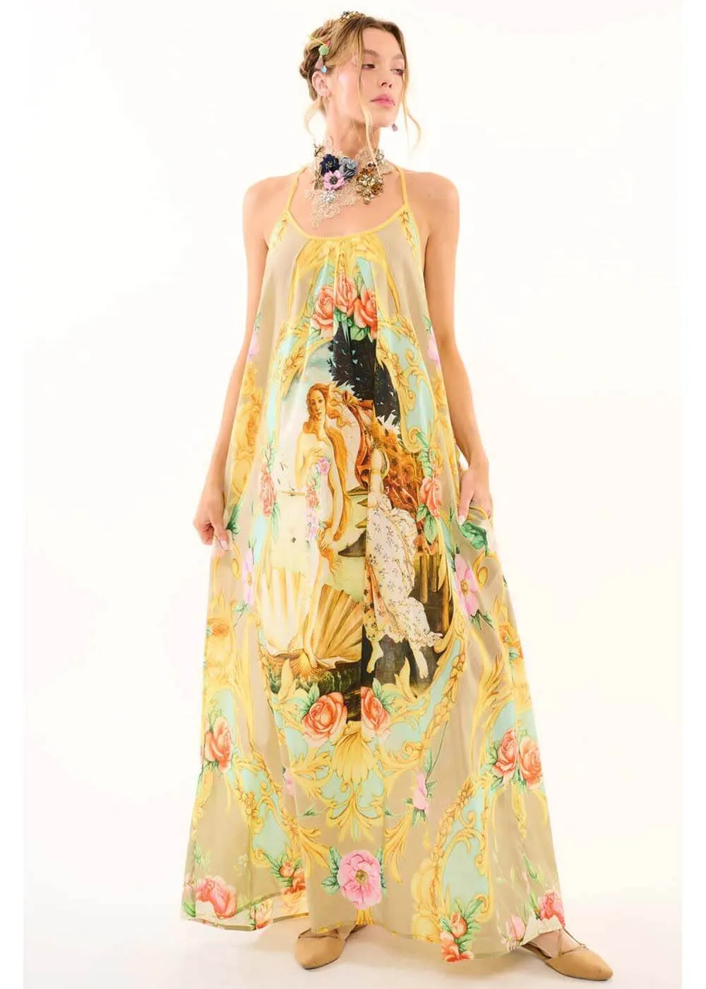 Aratta Birth Of Venus Maxi Jurk Pearl