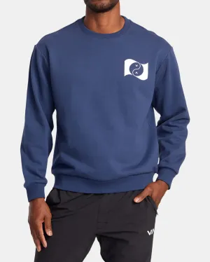 Balance Banner Crew Neck Sweatshirt - Army Blue