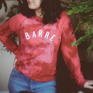 Barre Sweatshirt - Red Tie-Dye