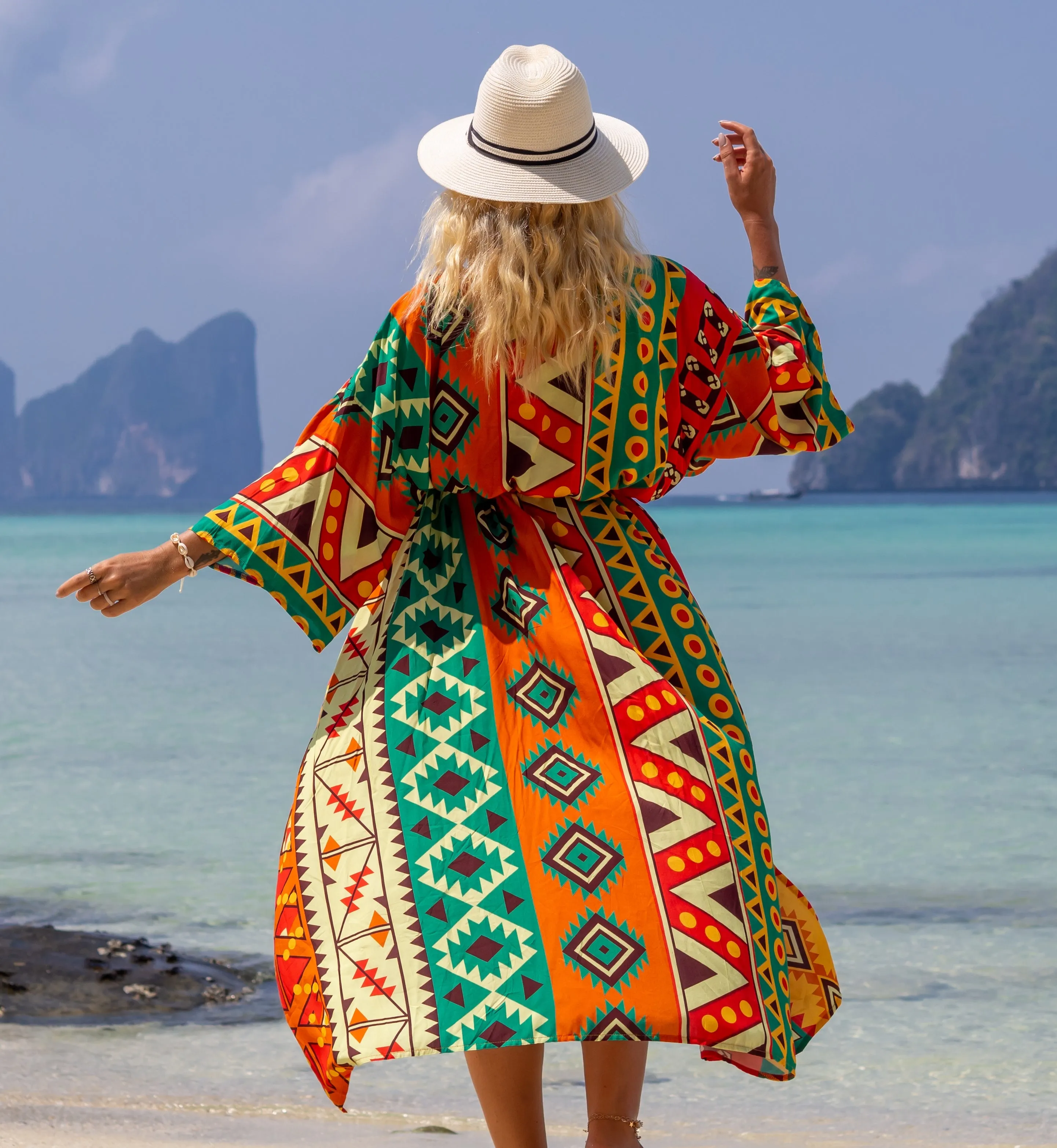 Bikini Kimono Cardigans: Long Swimwear Cover Ups