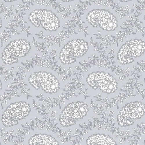 Blank Quilting Paisley Grey Cotton Prints