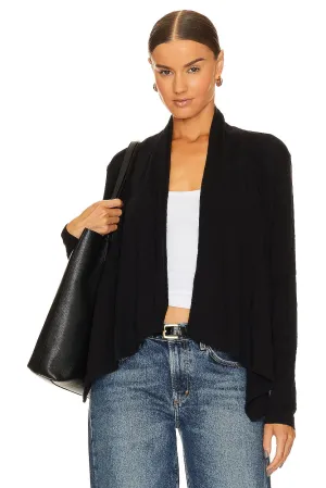 Bobi Flowy cardigan, black