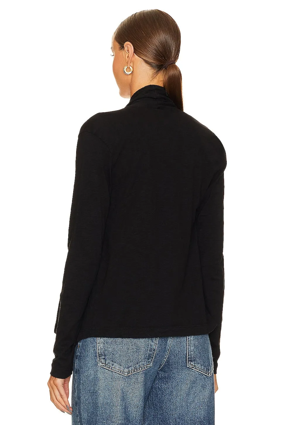 Bobi Flowy cardigan, black