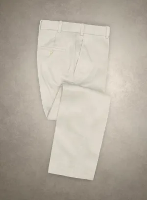 Caccioppoli Cotton Gabardine Champagne Ivory Pants