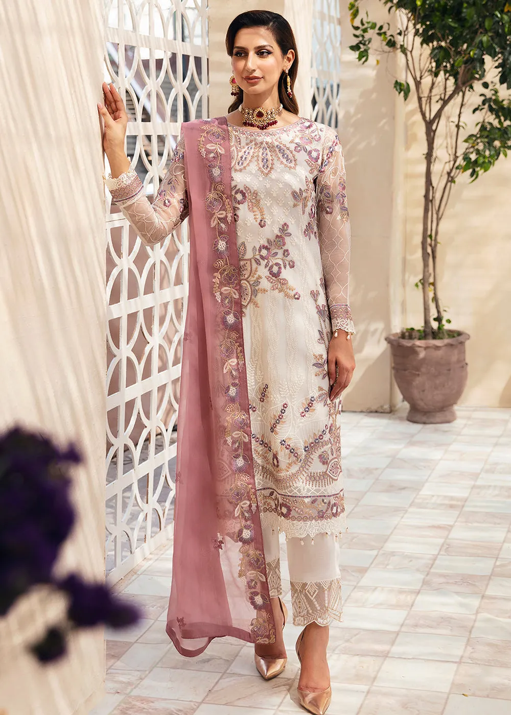 Chevron Luxury Chiffon Collection 24 by Ramsha | A-902