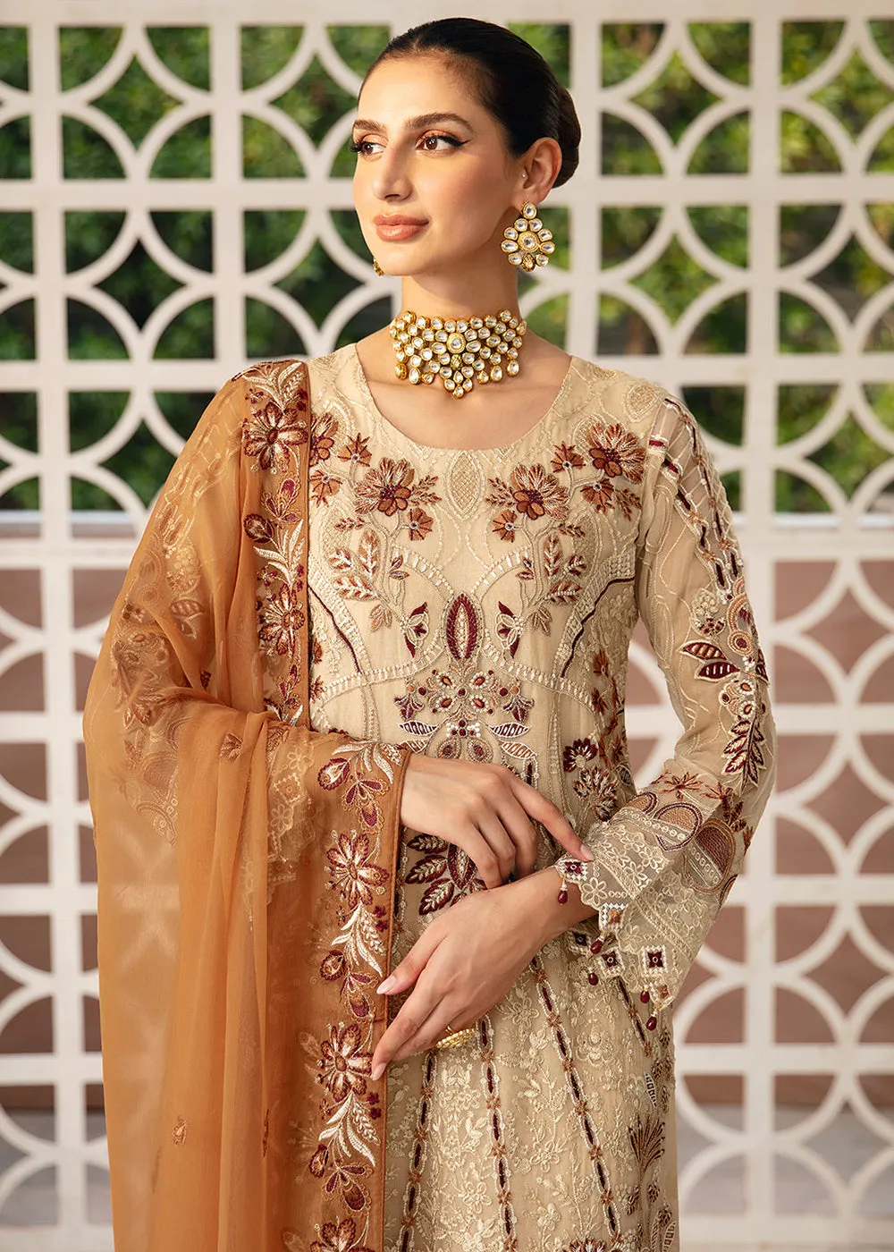 Chevron Luxury Chiffon Collection 24 by Ramsha | A-912