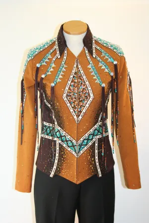 Chocolate/Bronze Showmanship Outfit w/3 Pants, Ladies S, 0494ABCD