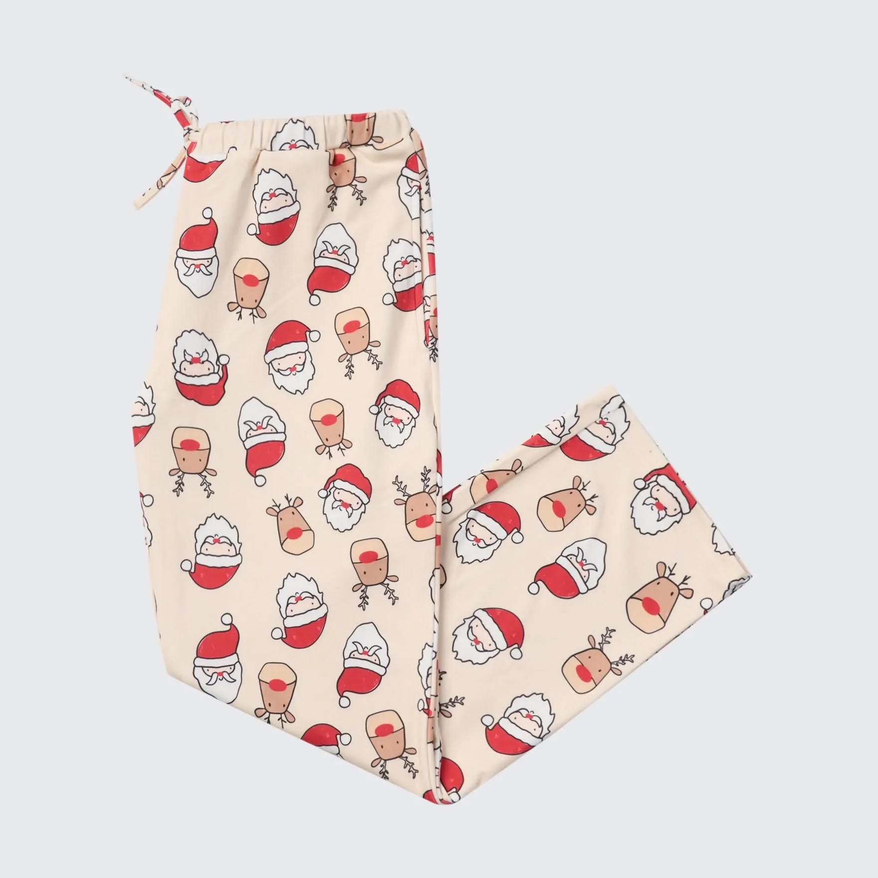 Christmas Pajama Pants -  Santa and Rudolph