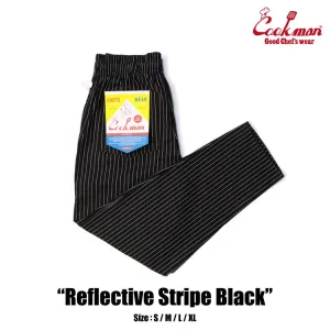 Cookman Chef Pants - Reflective Stripe : Black