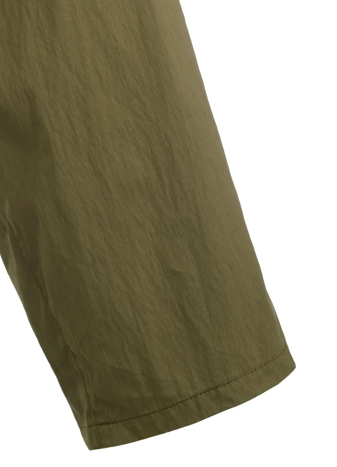 COTTON/NYLON OXFORD STRING PANTS WITH FULLED WOOL GAUZE POCKETS