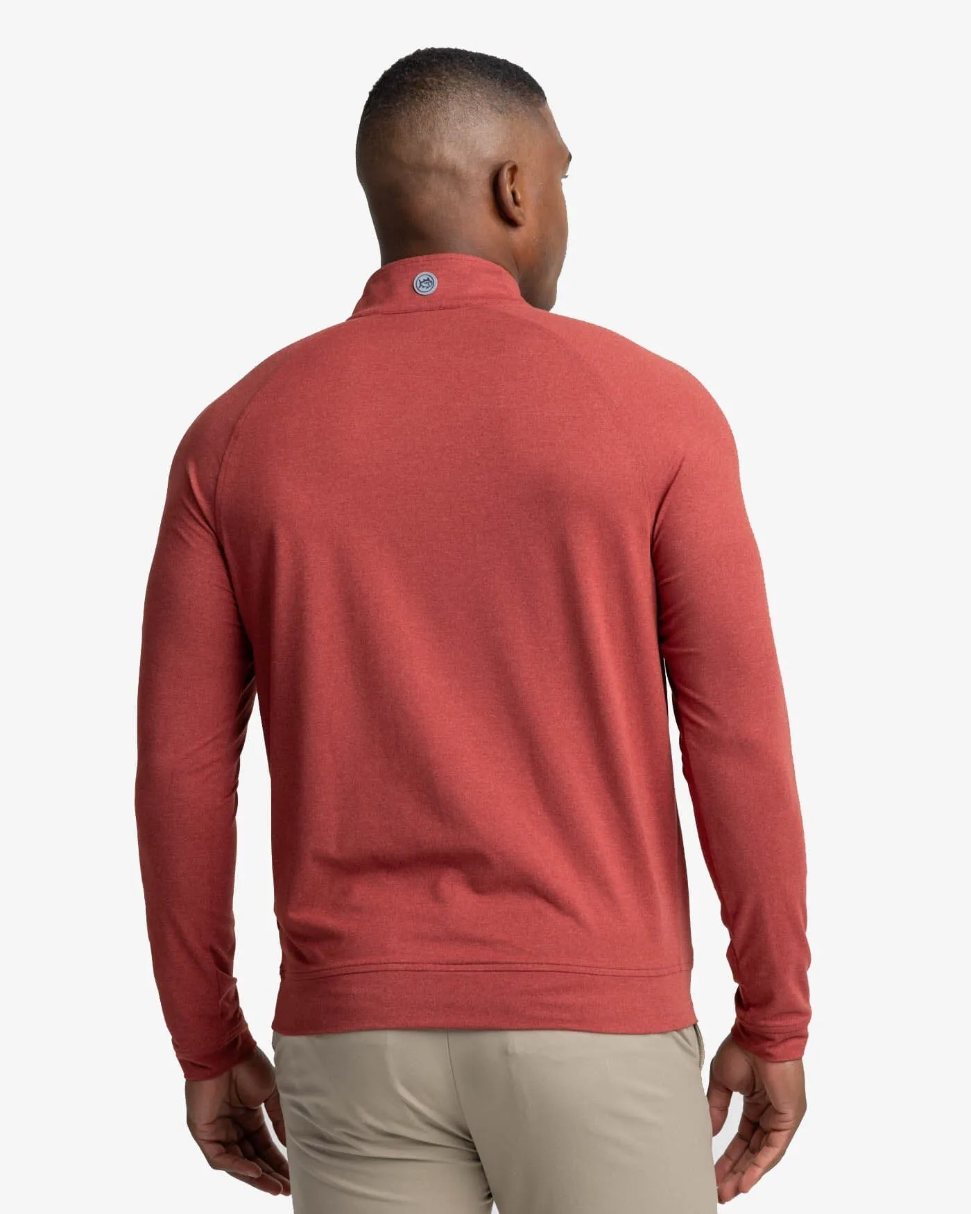 Cruiser Heather Quarter Zip Pullover - Heather Tuscany Red