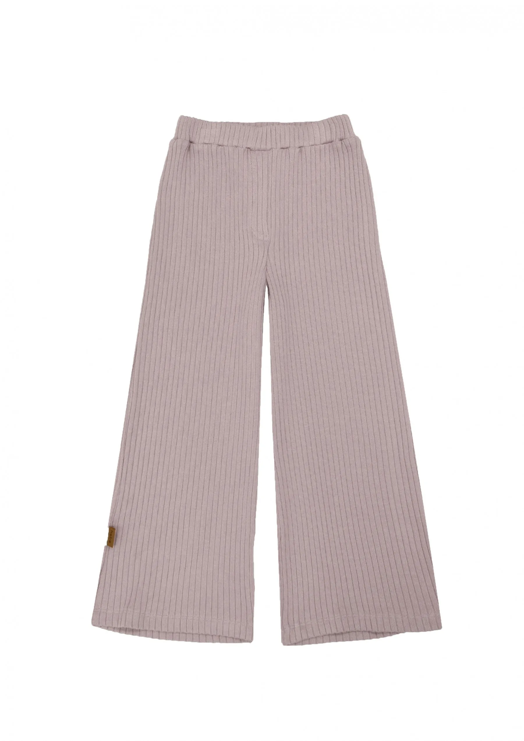 Dusty Pink Ribbed Pants