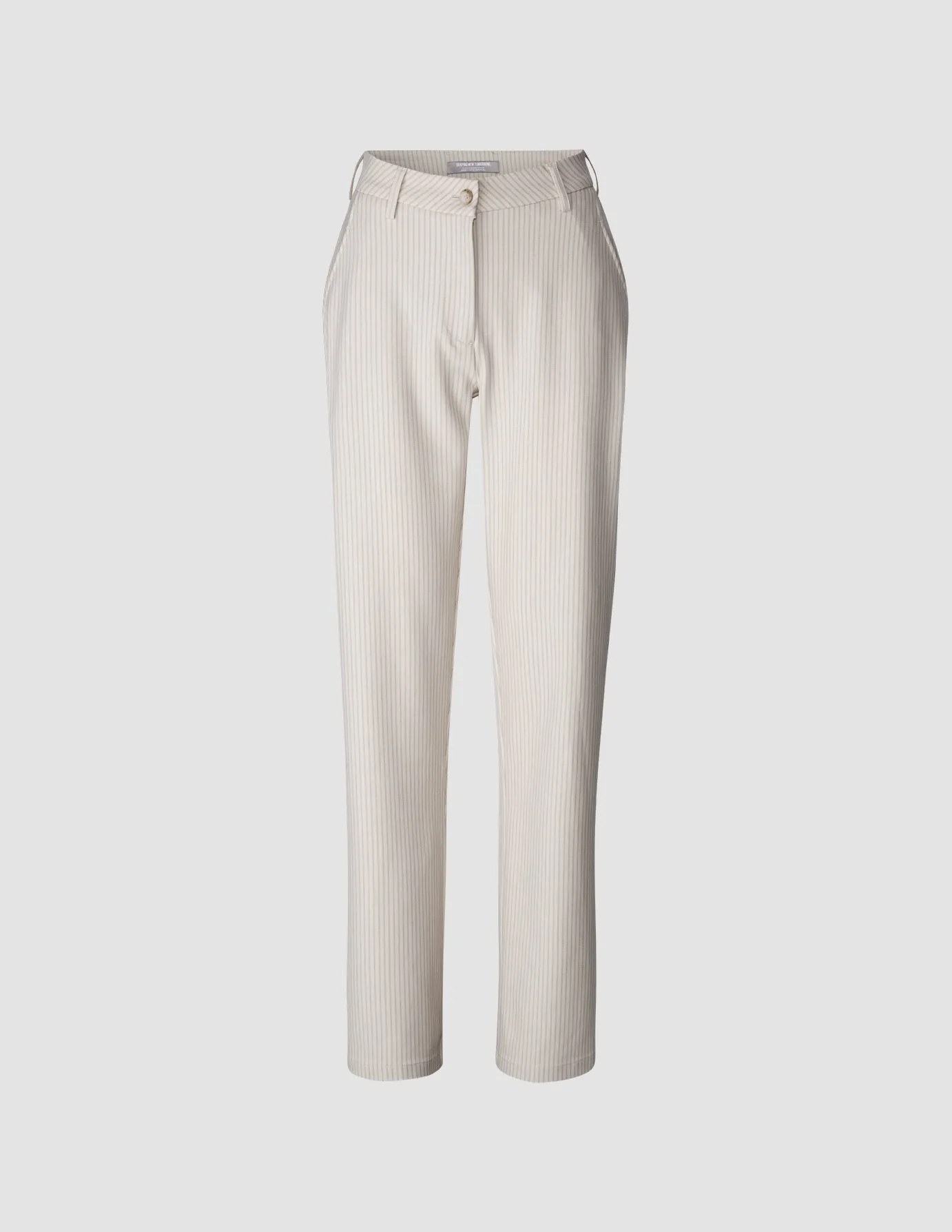 Essential Pants Straight Cream Latte