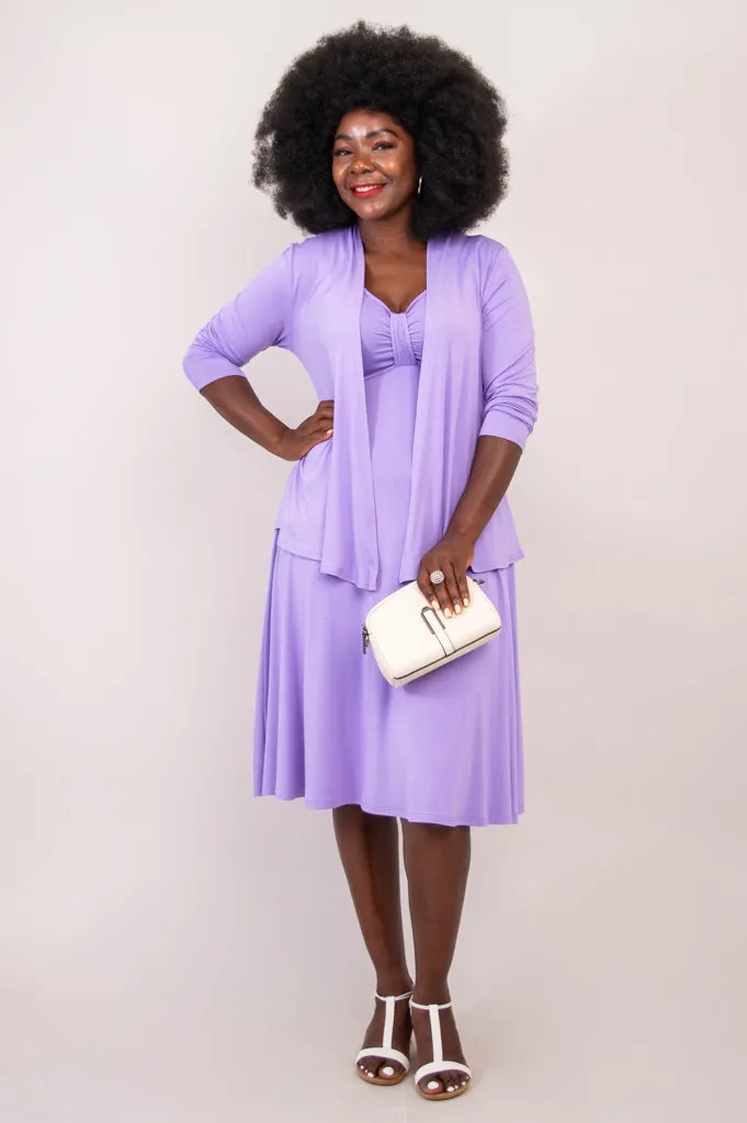 Genesis Dress, Lavender, Bamboo