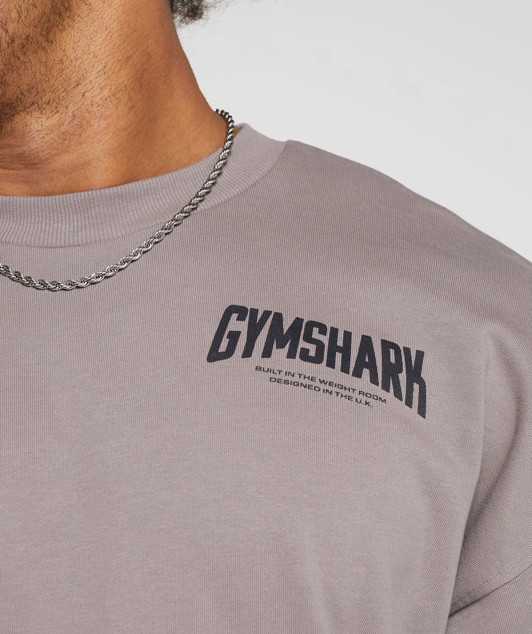 Gymshark Cartoon Lifting Crew - Washed Mauve