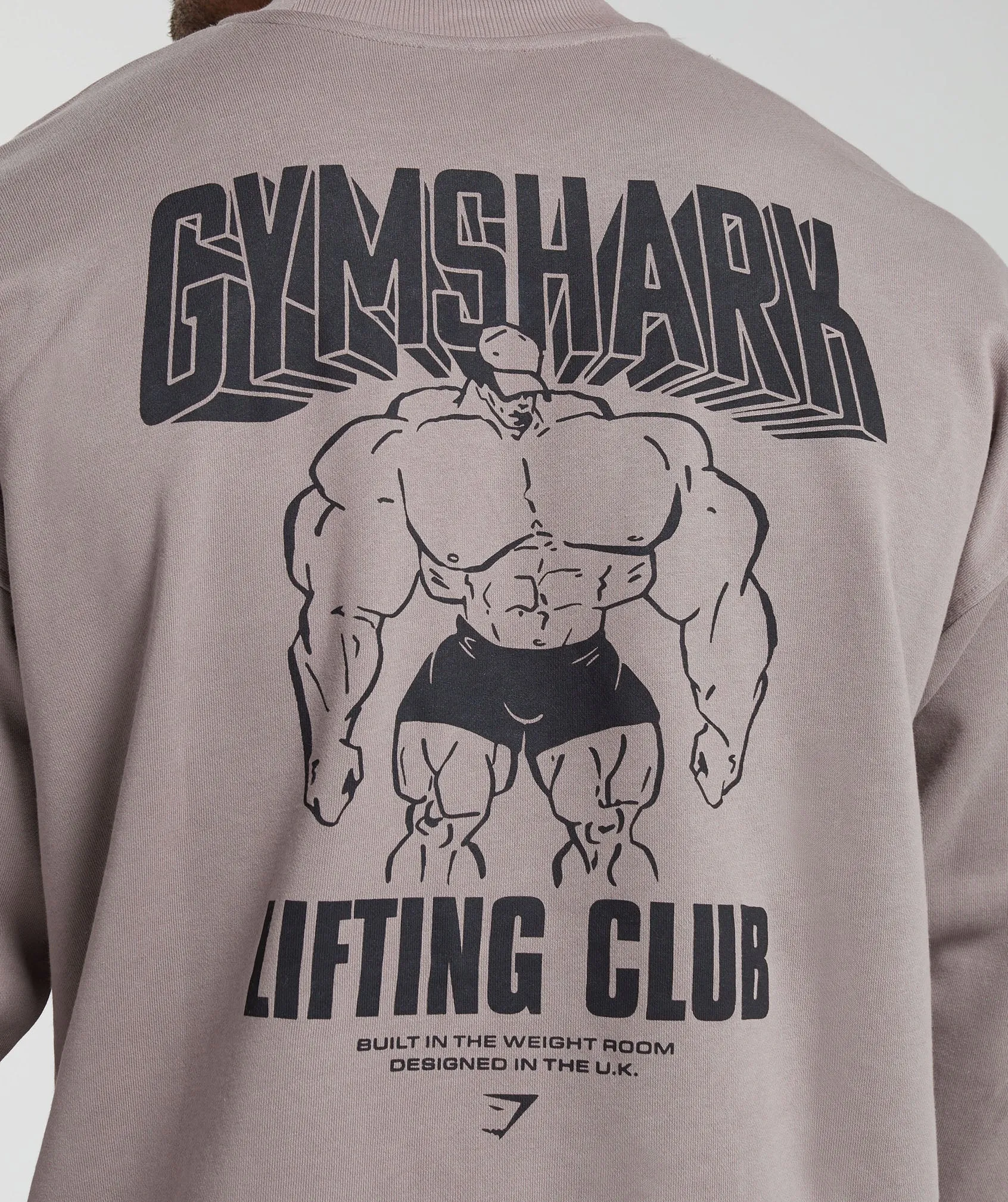 Gymshark Cartoon Lifting Crew - Washed Mauve