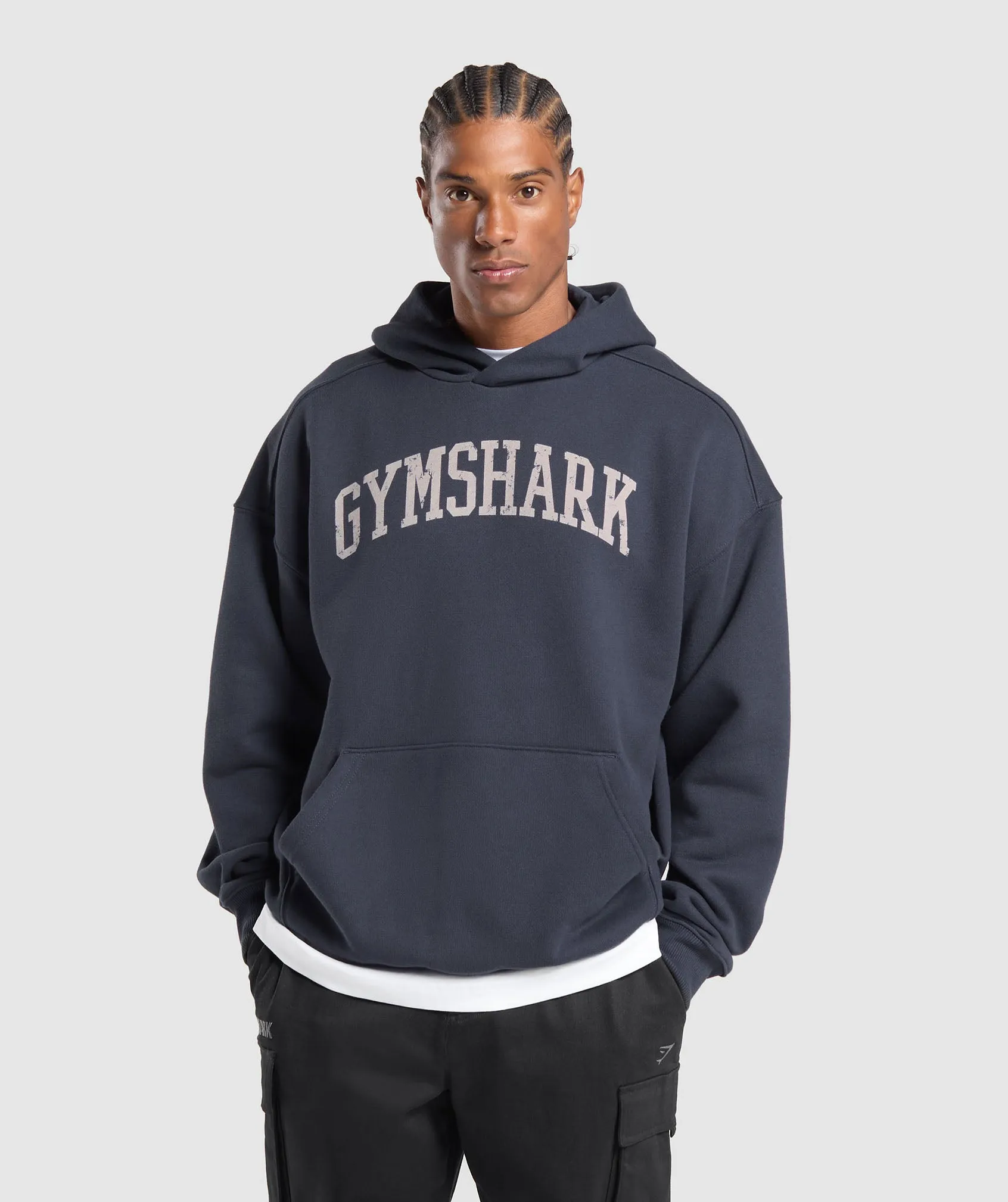 Gymshark Collegiate Hoodie - Heavy Blue