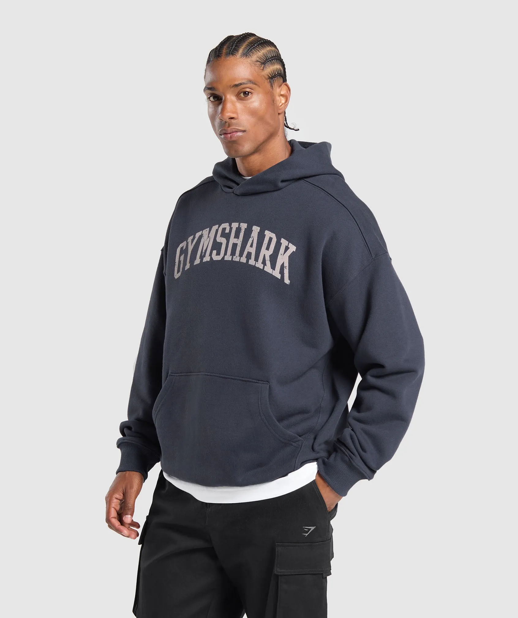 Gymshark Collegiate Hoodie - Heavy Blue