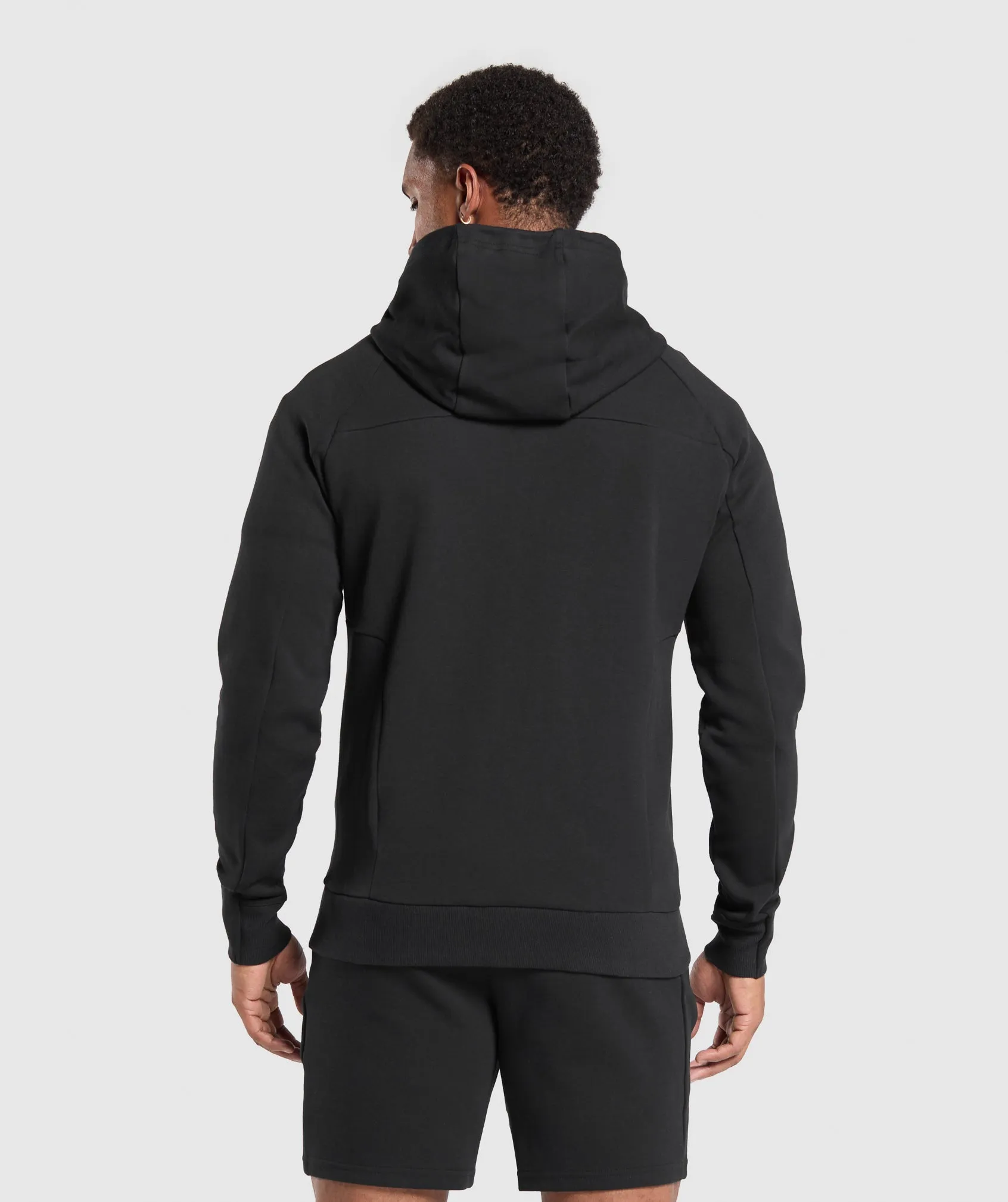 Gymshark Tech Knit Zip Up Hoodie - Black