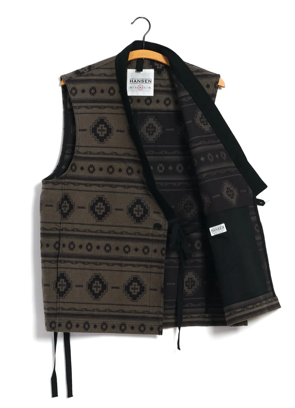 HAUK | Eastern Waistcoat | Inca Black