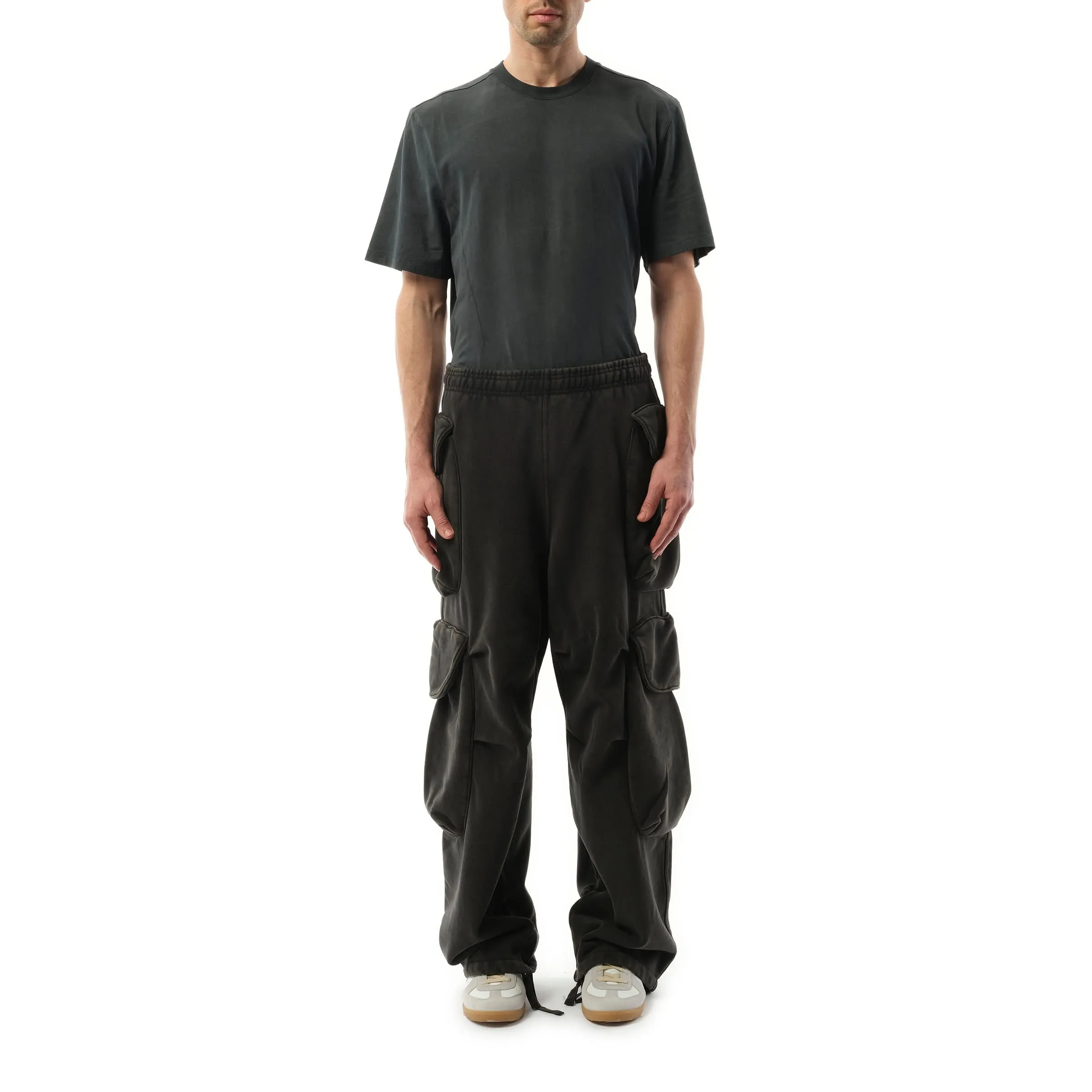 Heavy Gocar Sweatpants in Washed Black