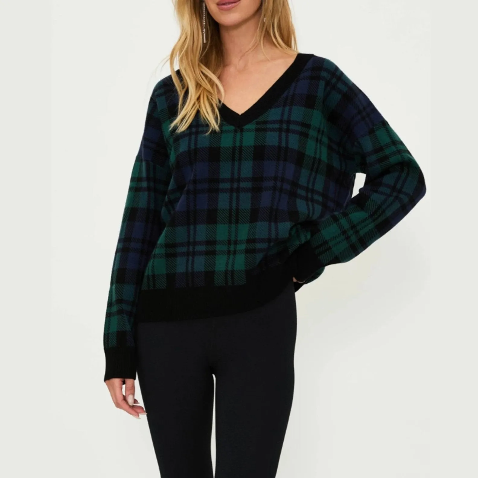 Joey Sweater - Wintergreen Plaid