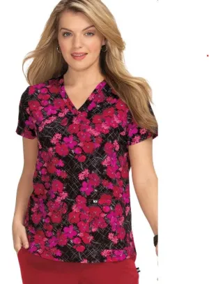 koi Women's Early Energy Brush Stroke Floral Top