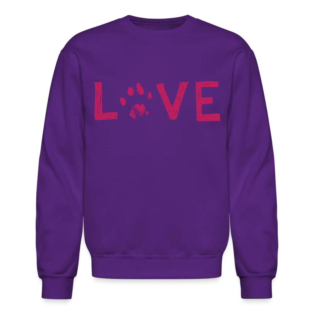 Love Pawprint Crewneck Sweatshirt