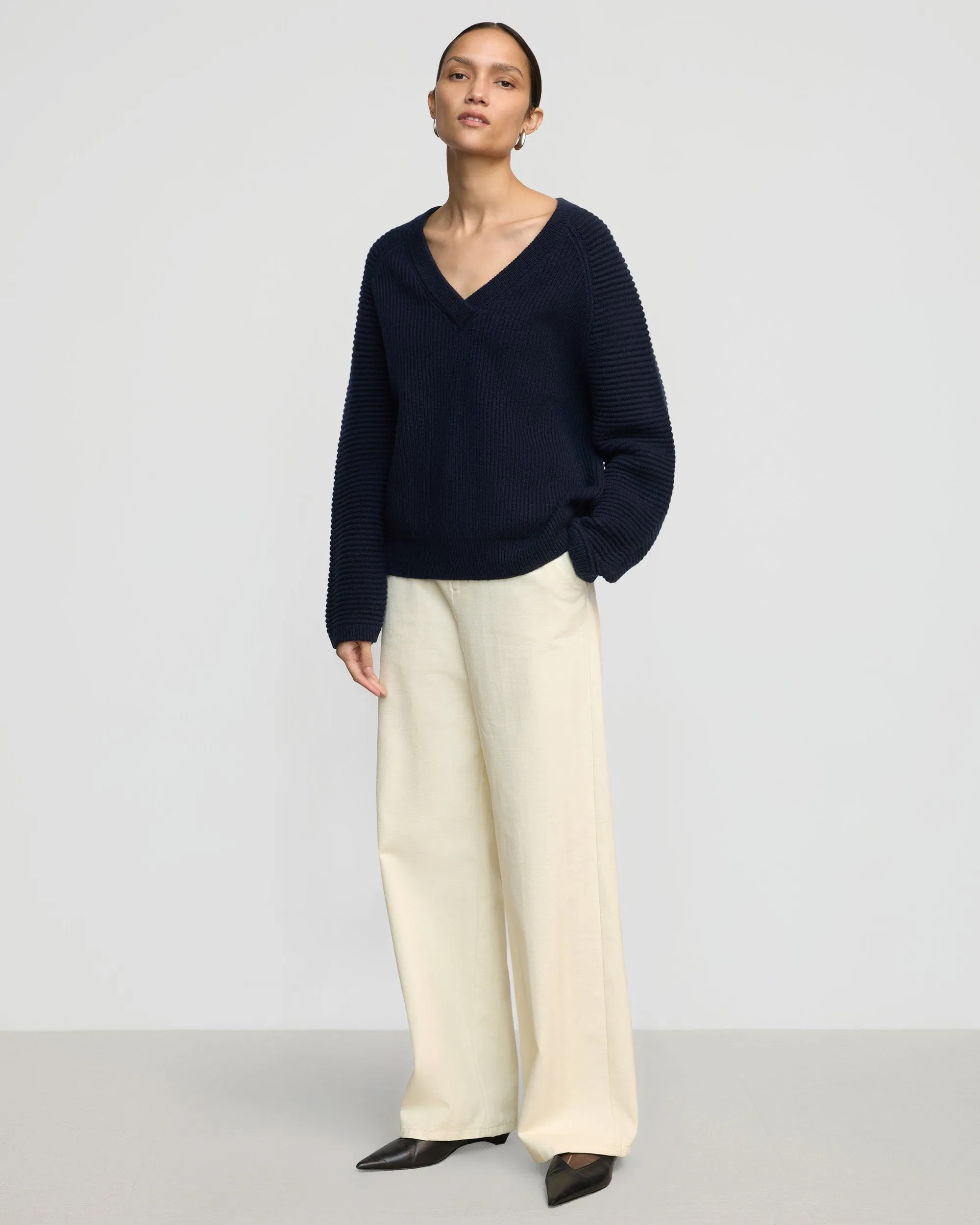 Malala Organic Cotton-Wool Ottoman Sweater