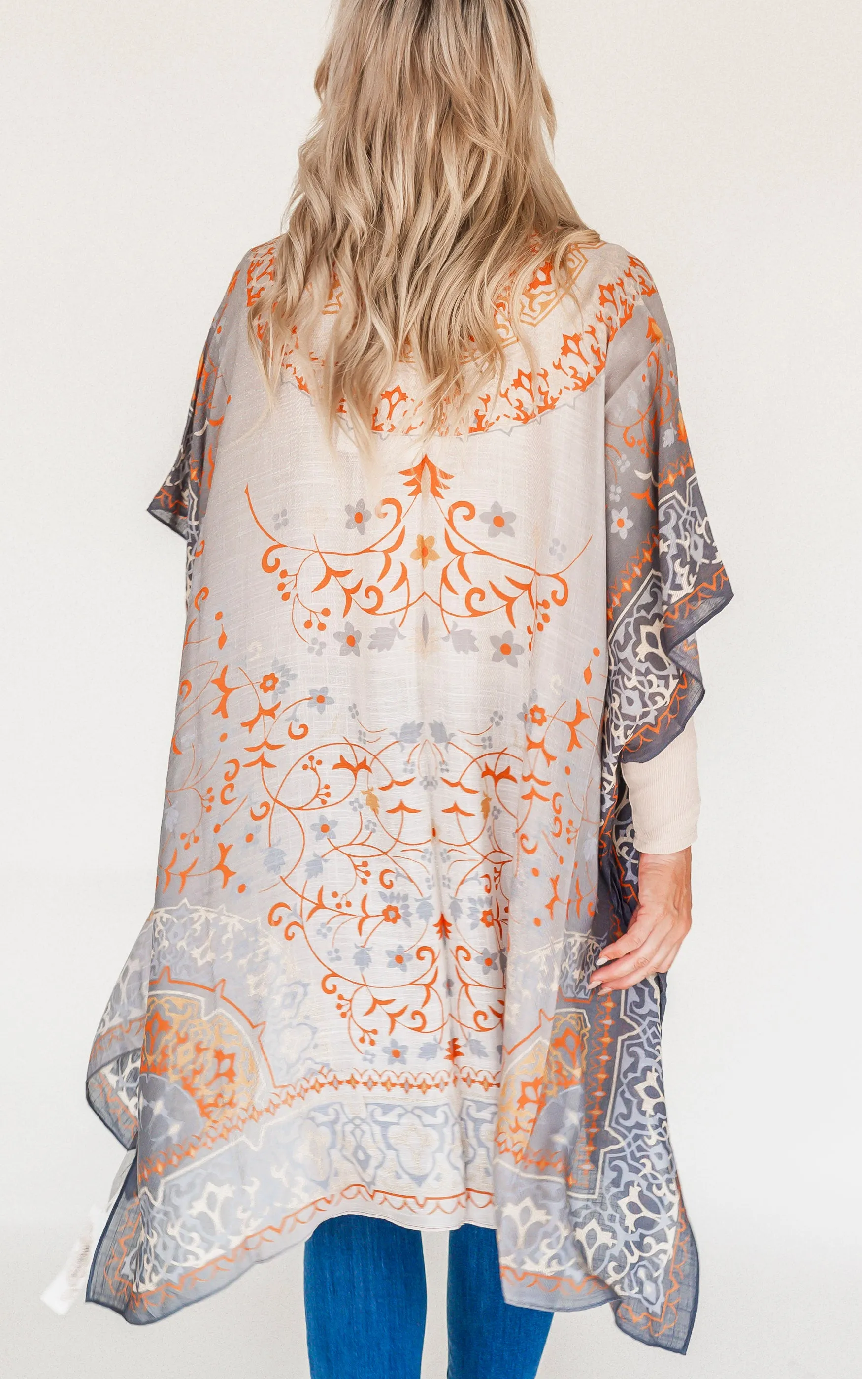 Mandala Ombre Kimono