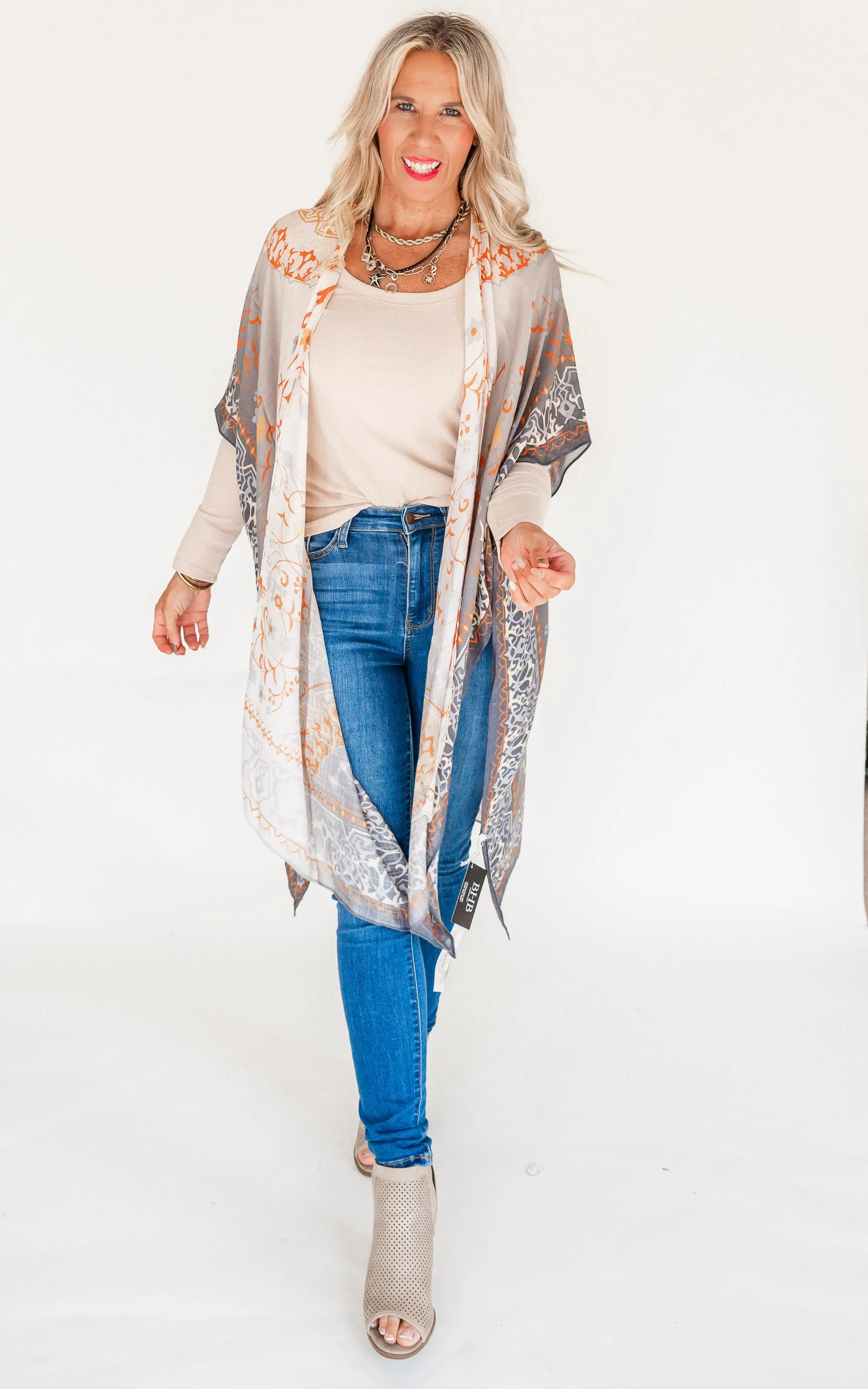 Mandala Ombre Kimono