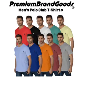 Men's 100% Cotton Short Sleeve Polo T-Shirts - Assorted Colors