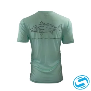 Men's Sodium Constellation Redfish Cotton Short Sleeve Shirt