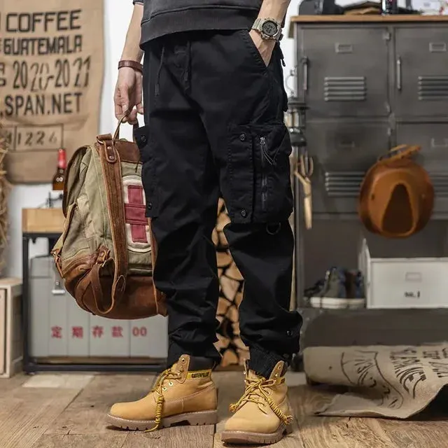 Multipockets Polyester Cargo Pants