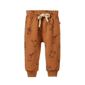 Nature Baby Sunday Trackpants - Bluegrass Bears Pecan