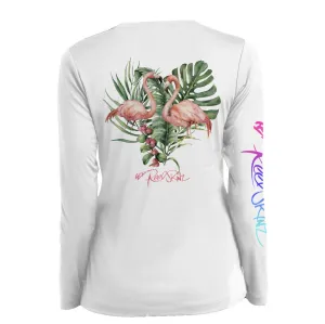 New! Palm Flamingo