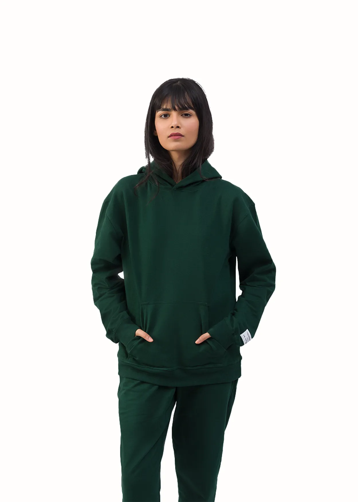 Organic Cotton Hoodie Unisex - Moss