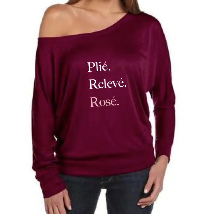 Plié Relevé Rosé Long Sleeve Tee