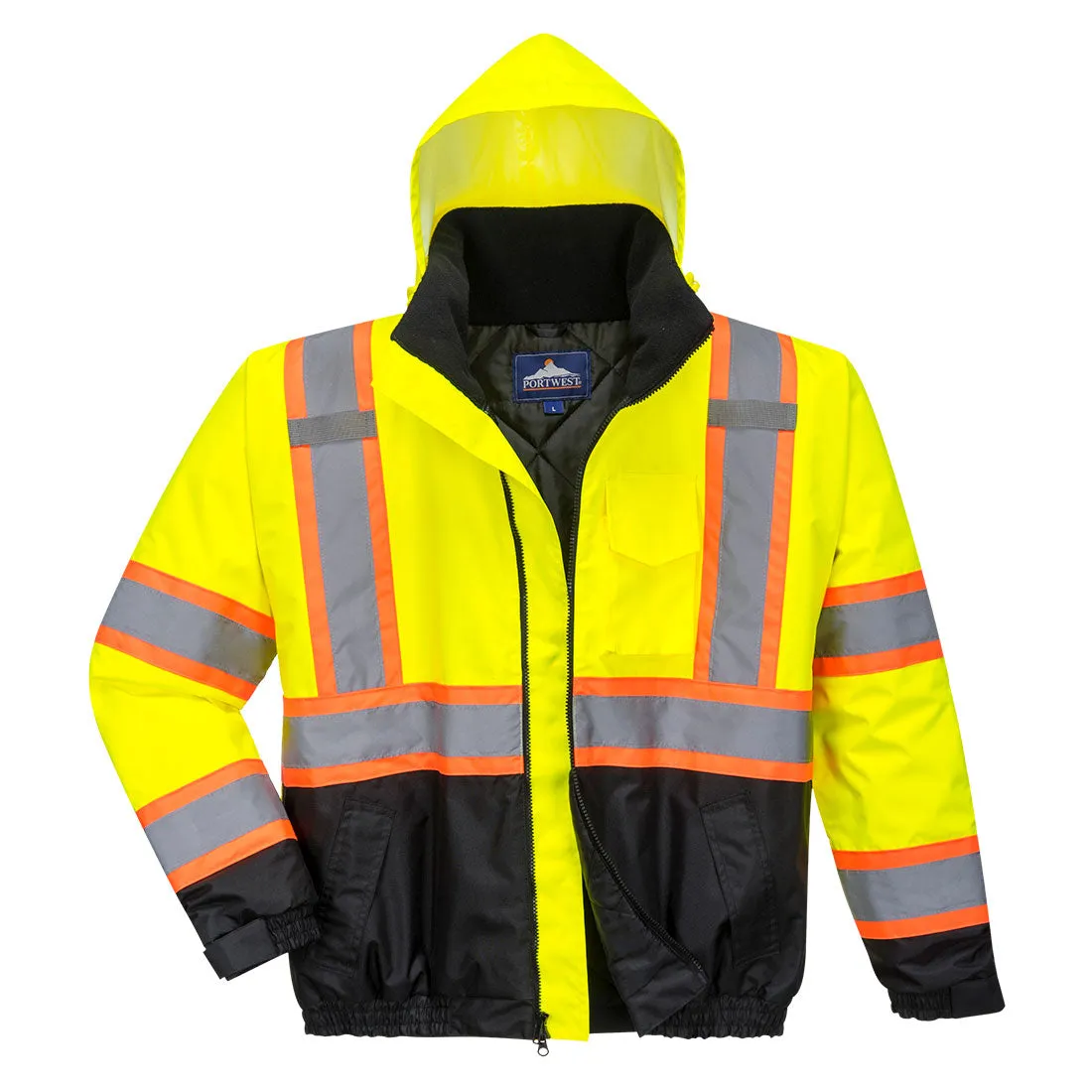 Portwest Hi-Vis Contrast Tape Bomber US368