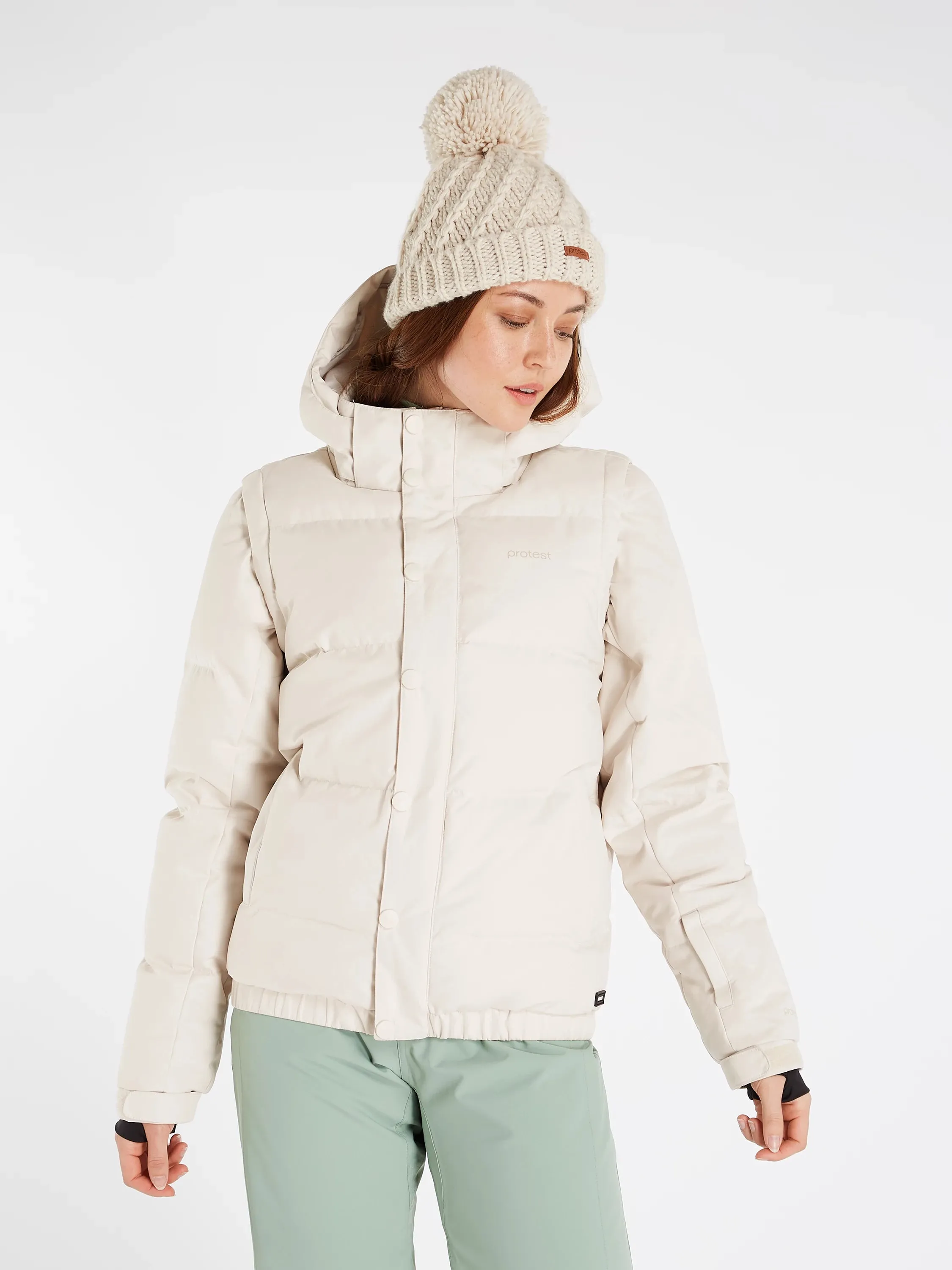 Protest PRT Aspen Womens Jacket Kit Off White