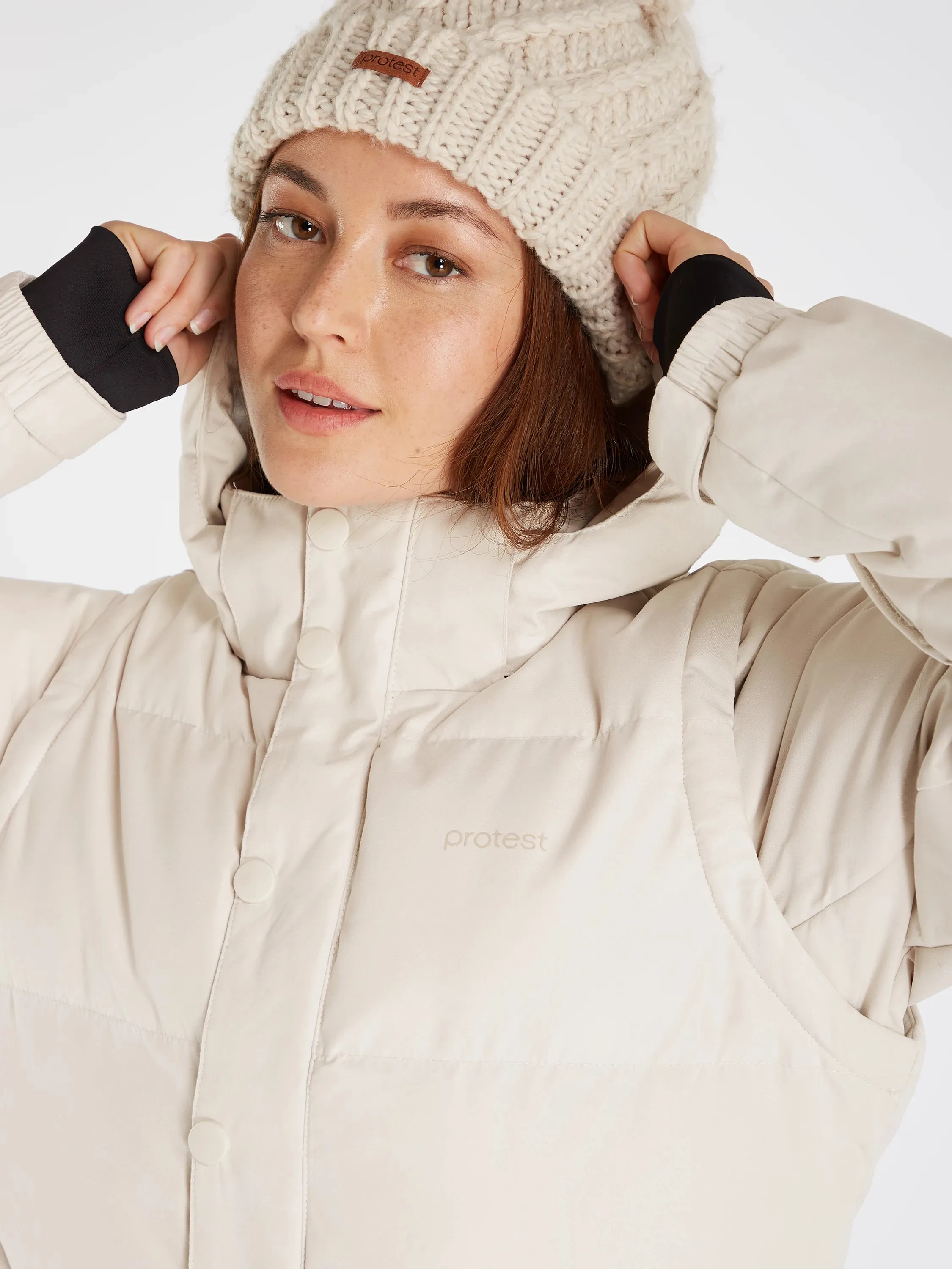 Protest PRT Aspen Womens Jacket Kit Off White