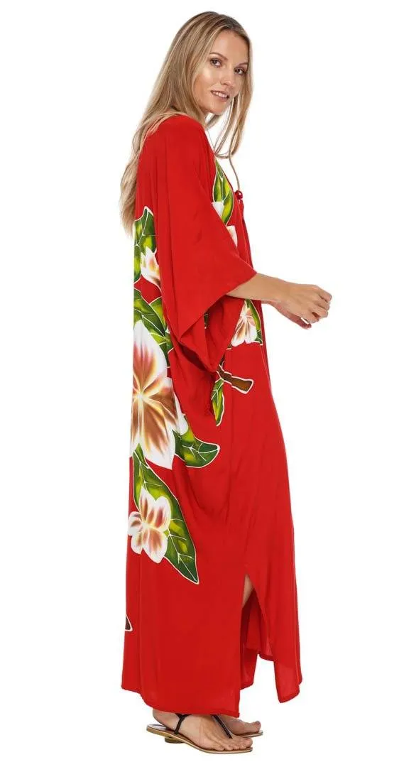 SHU-SHI Women's Kimono Cardigan - Floral Robe Beach Cover-Up, Open Front, One Size