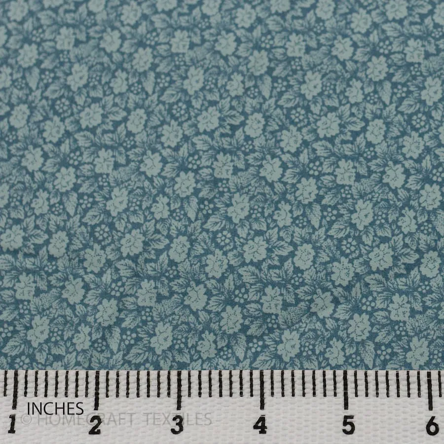 Sky Blue Mini Floral Cotton Print