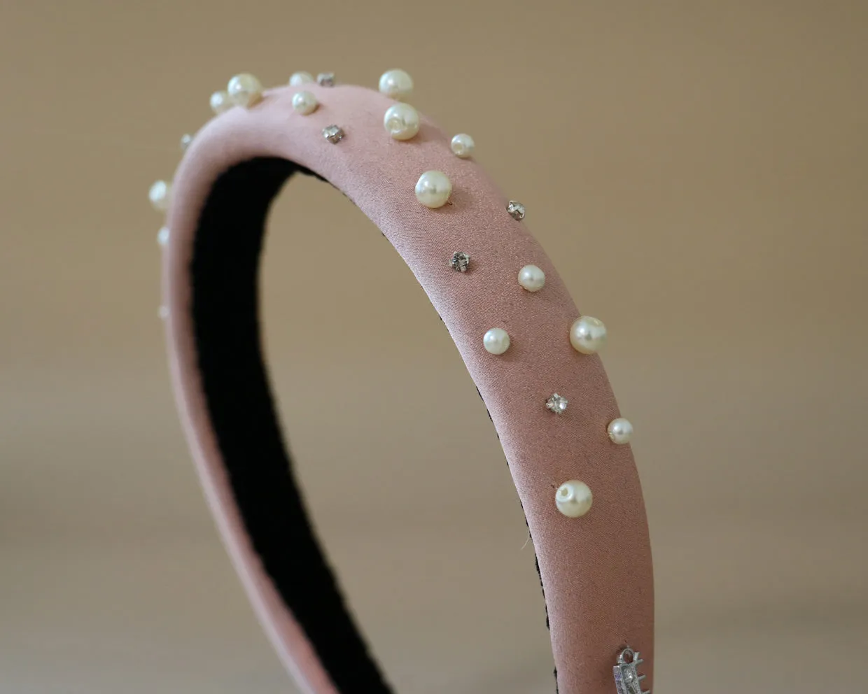 Slender Headband Pale Pink Pearl