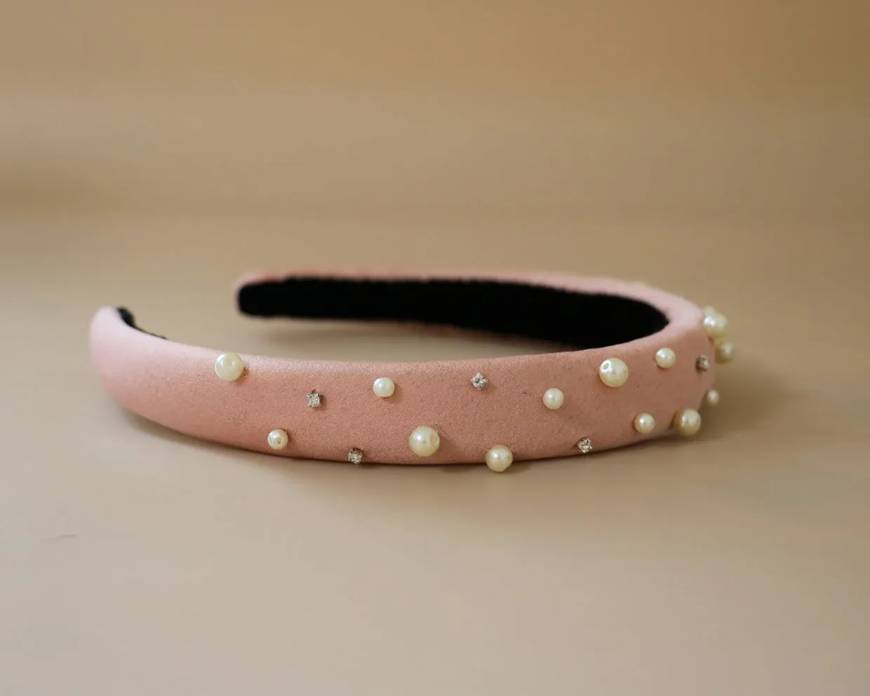 Slender Headband Pale Pink Pearl